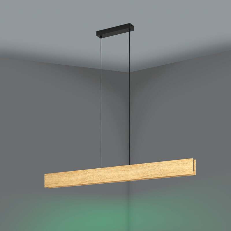 EGLO Hängeleuchte Pendelleuchte Smart Zig LED Anchorena Z Holz hell schwarz w909 - 9008606243679