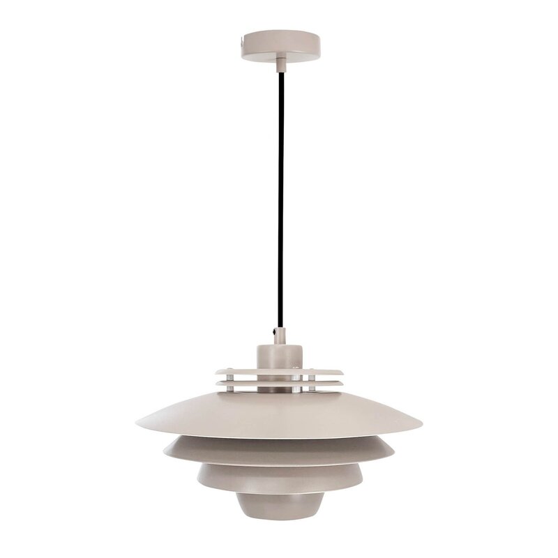 Dyberg Larsen Hängelampe Pendelleuchte Ejka Mini Deckenlampe Ø30cm Metall beige - 5704709094111