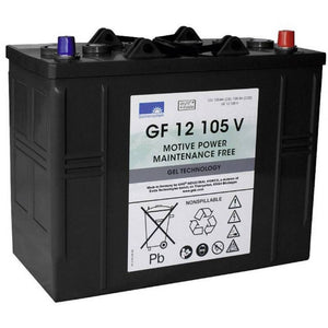 B-Ware EXIDE Blei-Gel Akku GF 12 105 V 12V 105Ah wartungsfrei Konuspol 37,5kg