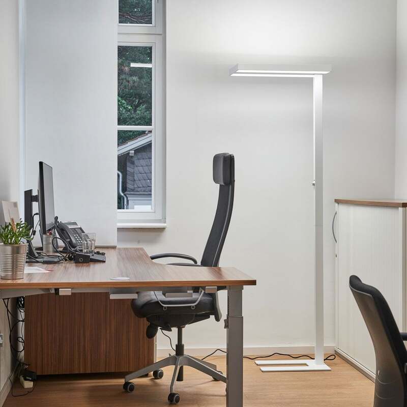 Arcchio Stehlampe Leuchte Logan LED dimmbar 7150lm 4000K weiß 196cm hoch - 4251096527773