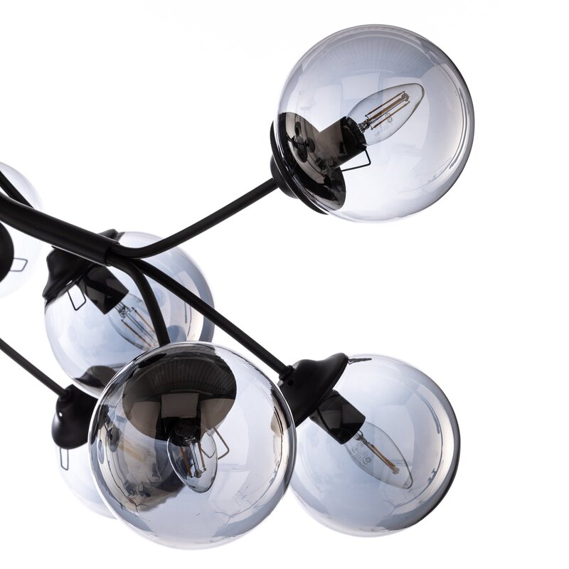 Avonni Deckenleuchte AV-4286-12-BSY mit Rauchglaskugeln Deckenlampe Lampe Spot - 8698957178488