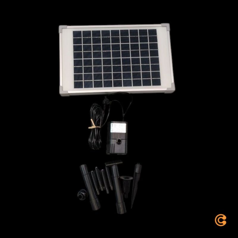 Esotec Solar-Pumpenset Napoli 600l/h 12V Pumpe Wasserspiel Teich Gartenanlage - 4260057861528
