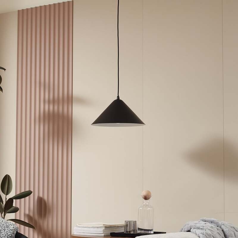 Lindby Hängeleuchte Clarine LED Pendelleuchte Lampe dimmbar schwarz Ø32cm - 4251911793673
