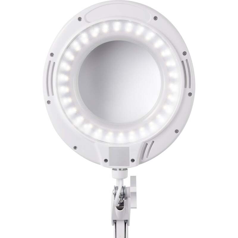Toolcraft LED Lupenleuchte dimmbar 730lm 3x Vergrößerung Tischklemme 12,7cm - 4064161205151