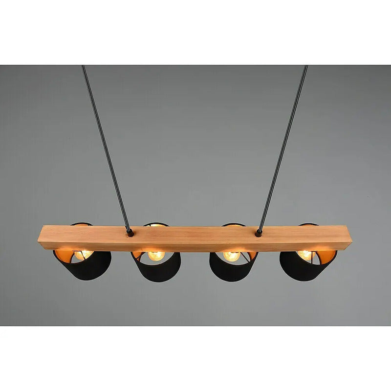 Reality Pendelleuchte Cameron Hängelampe LED 4-flammig naturbelassen 75x12cm - 4017807502923