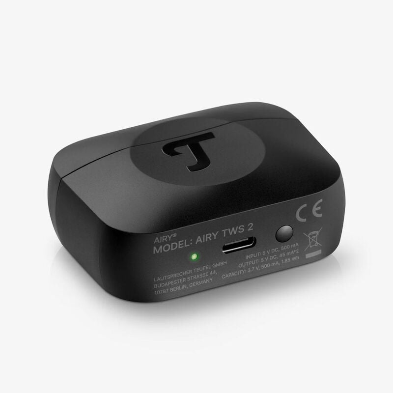 Teufel Kopfhörer AIRY TWS 2 Bluetooth In-Ear Headset Night Black 9h Ladecase - 4048945587626