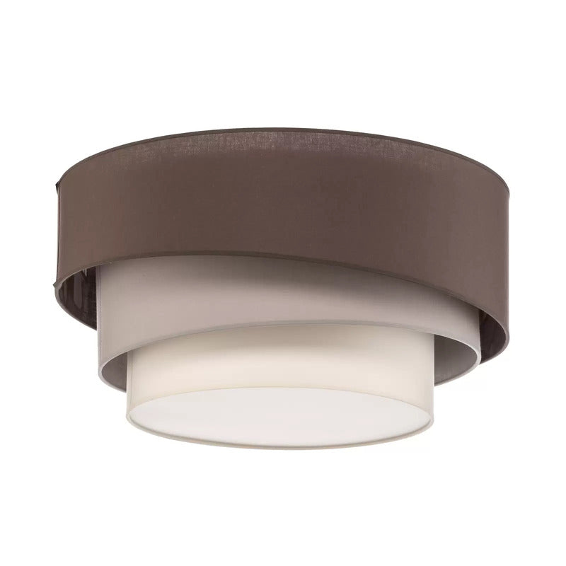 Euluna Trio Max Decke Ø60cm cappuccino ecru grau E27 Deckenleuchte Lampe Leuchte - 5905317601597