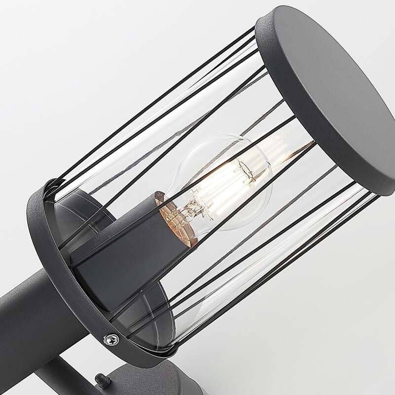 Lindby Yonan Außenwandleuchte Wandleuchte Wandlampe Lampe Leuchte IP44 mit Sen - 4251096575910