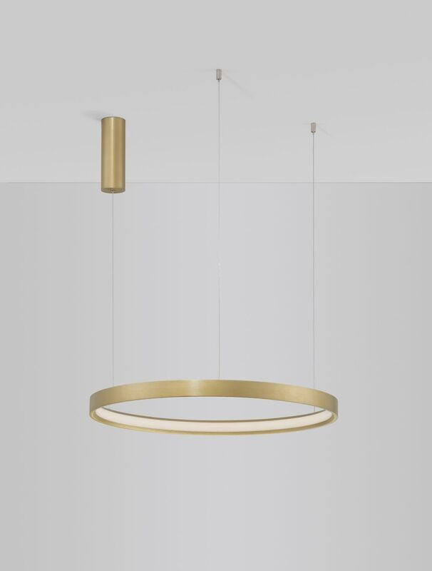 Nova Luce Pendelleuchte Hängeleuchte PERRINE LED Gold Warmweiß dimmbar 150x60 cm - 5212017438447