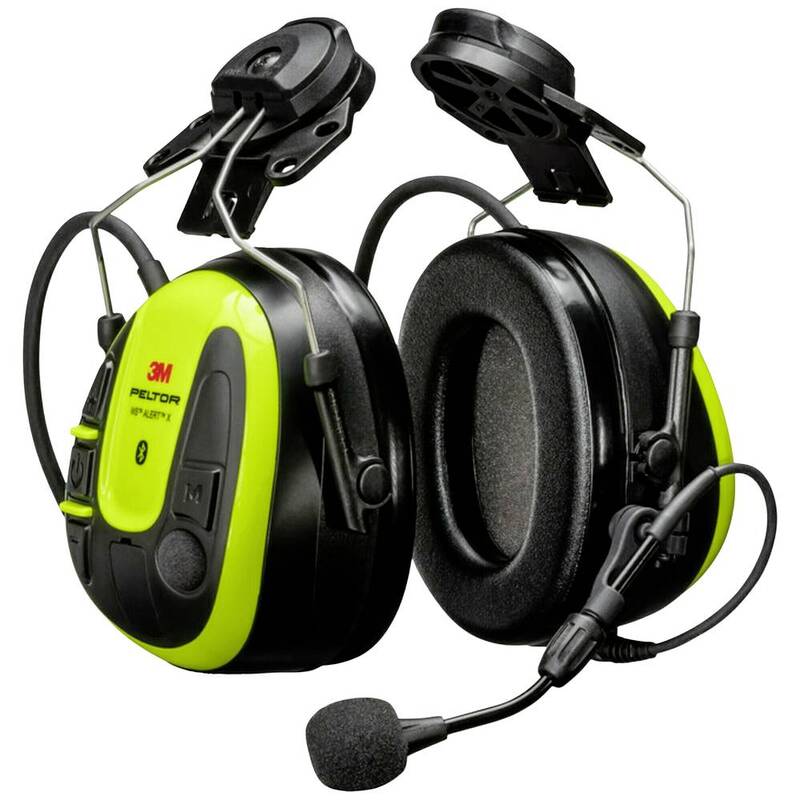 3M PELTOR WS ALERT X Headset Hörschutz hellgelbe Schalen Befestigung Schutzhelm - 4054596921061