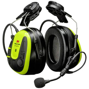 B-Ware 3M PELTOR WS ALERT X Headset Hörschutz hellgelbe Schalen Befestigung Schutzhelm
