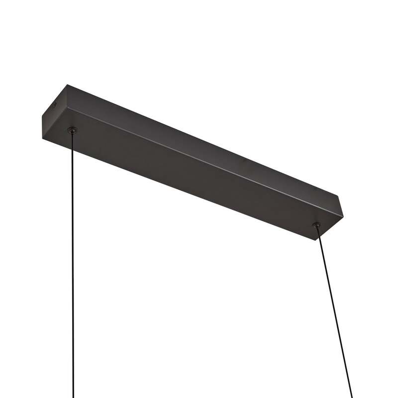 Lucande LED Hängeleuchte Madu Hängelampe Leuchte LED schwarz Metall 92,5 cm lang - 4251911778847
