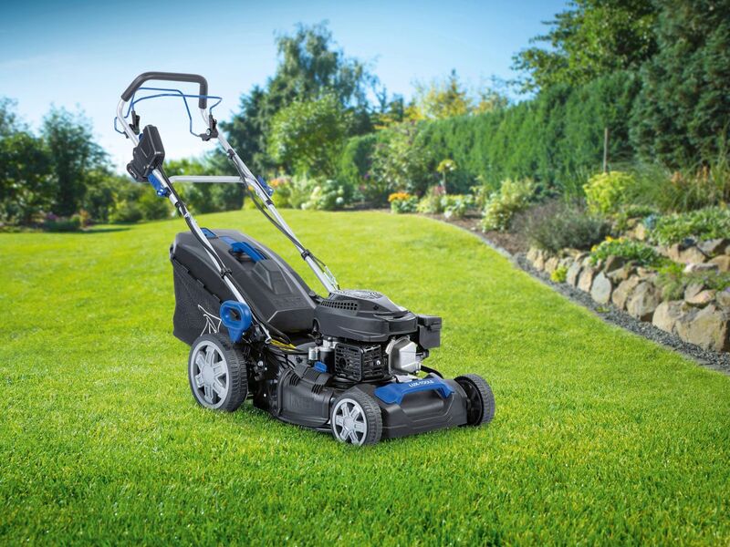 LUX-TOOLS Benzinrasenmäher B-RM-46-AE B Mäher Gartenpflege 46cm für 1500m² - 4007872348700