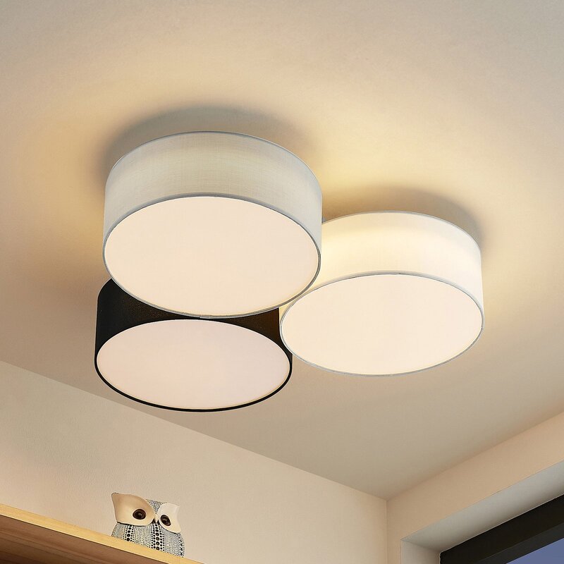 Lindby Janita LED-Deckenlampe Deckenlampe Deckenlicht Wohnzimmerleuchte 3-fl. - 4251911713800