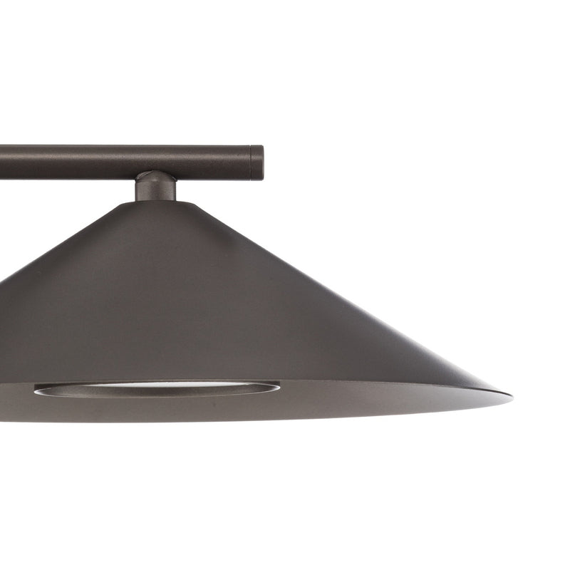 Wandleuchte Lume LED Wandlampe dimmbar braun Metall 30,5cm Höhe 23cm 32cm tief - 5906135113224