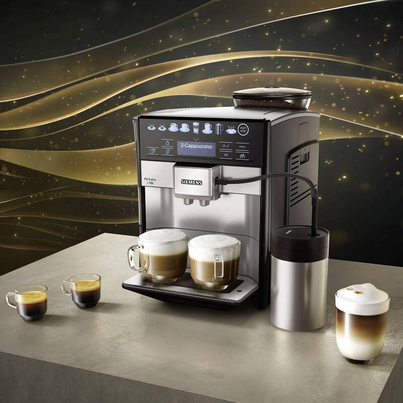 Siemens Hausgeräte Kaffeevollautomat EQ 6 plus S700 Edelstahl 300g 1,7l 1500W - 4242003858851