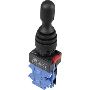 B-Ware Tru Components Joystick LAS0-K-20C21 schwarz IP67 250V AC 5A gerade Hebel 1 St.