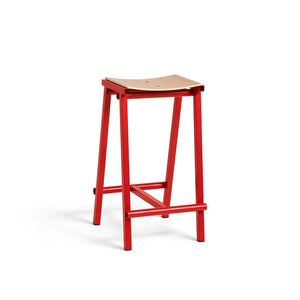 B-Ware HAY Taburete 8 Barhocker Hocker Eiche signalrot niedrig 65cm SIEHE TEXT/FOTO
