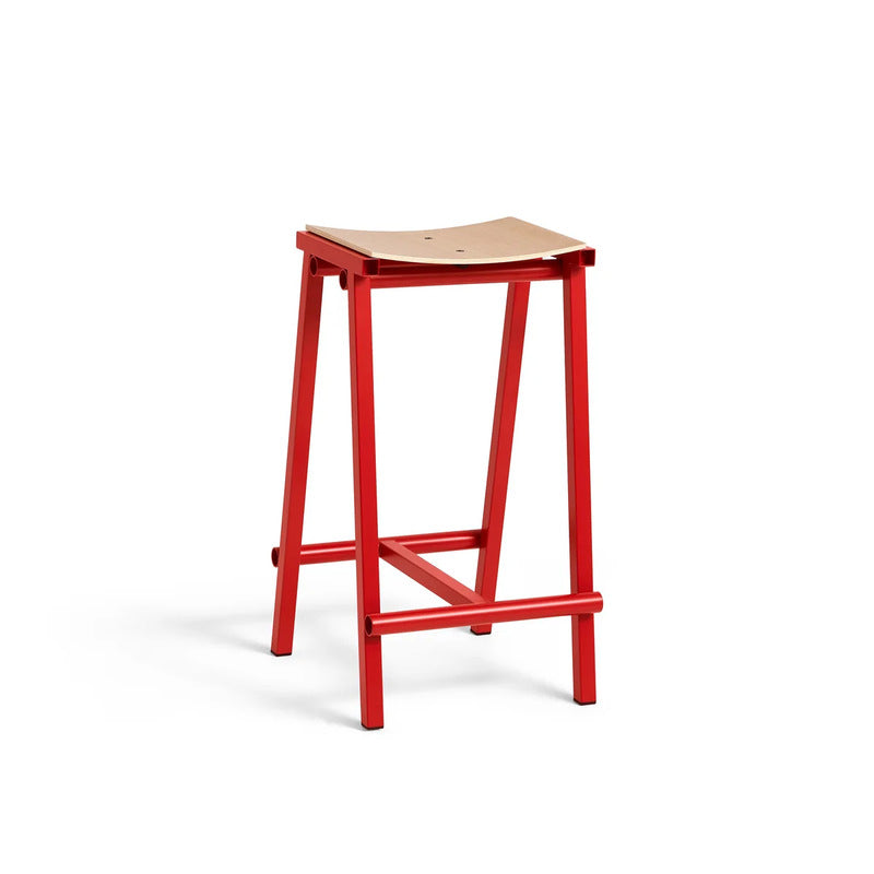 HAY Taburete 8 Barhocker Hocker Eiche signalrot niedrig 65cm SIEHE TEXT/FOTO - 5710441349396