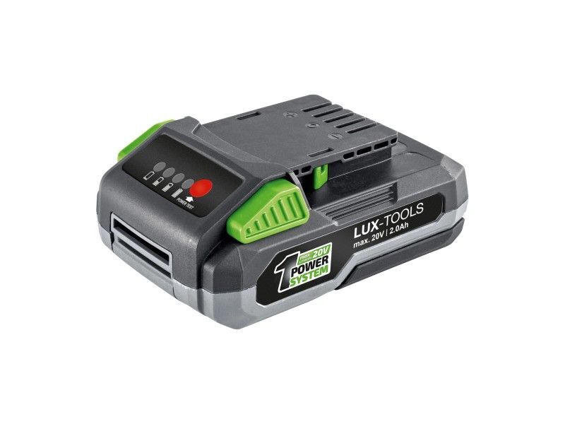 LUX-TOOLS PowerSystem Starter-Set 20V 2Ah Akku Schnellladegerät 4-stufige - 4007871960538