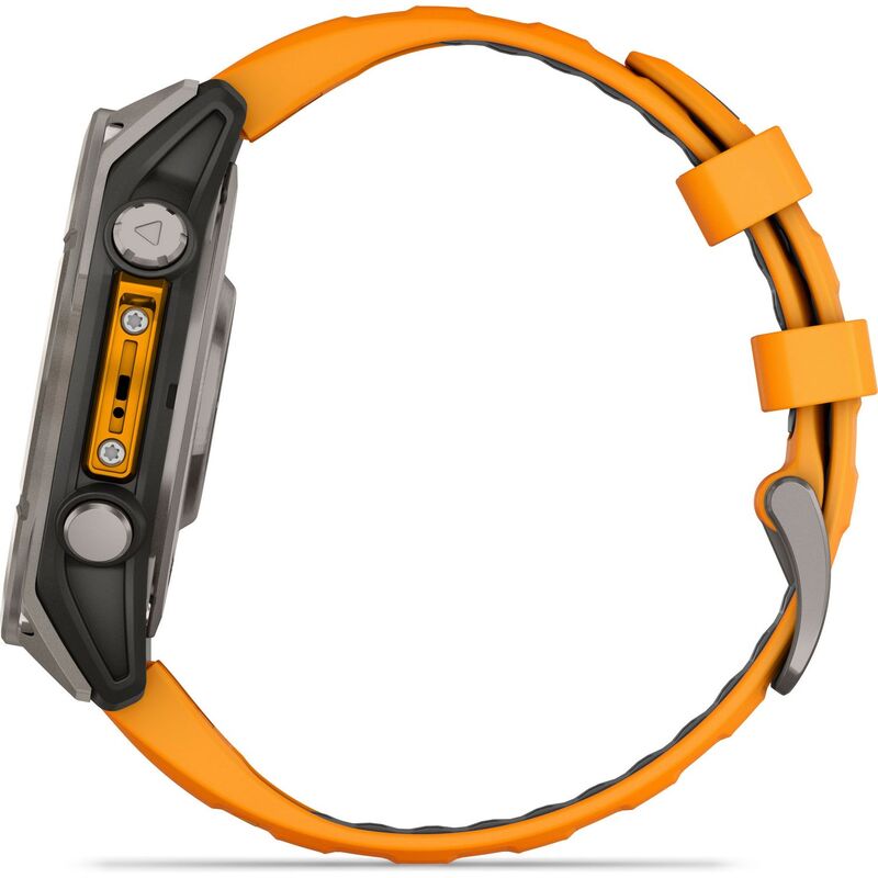 Garmin Smartwatch Fenix 8 Titan GPS Aktivitätstracker 47mm AMOLED orange 100m - 0753759338084