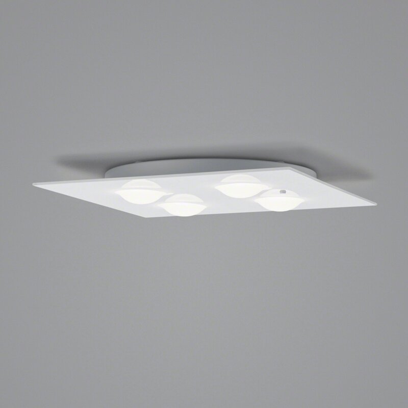 Helestra Deckenleuchte Lampe LED 38x38cm dimmbar weiß Wohnraumleuchte - 4022671117517