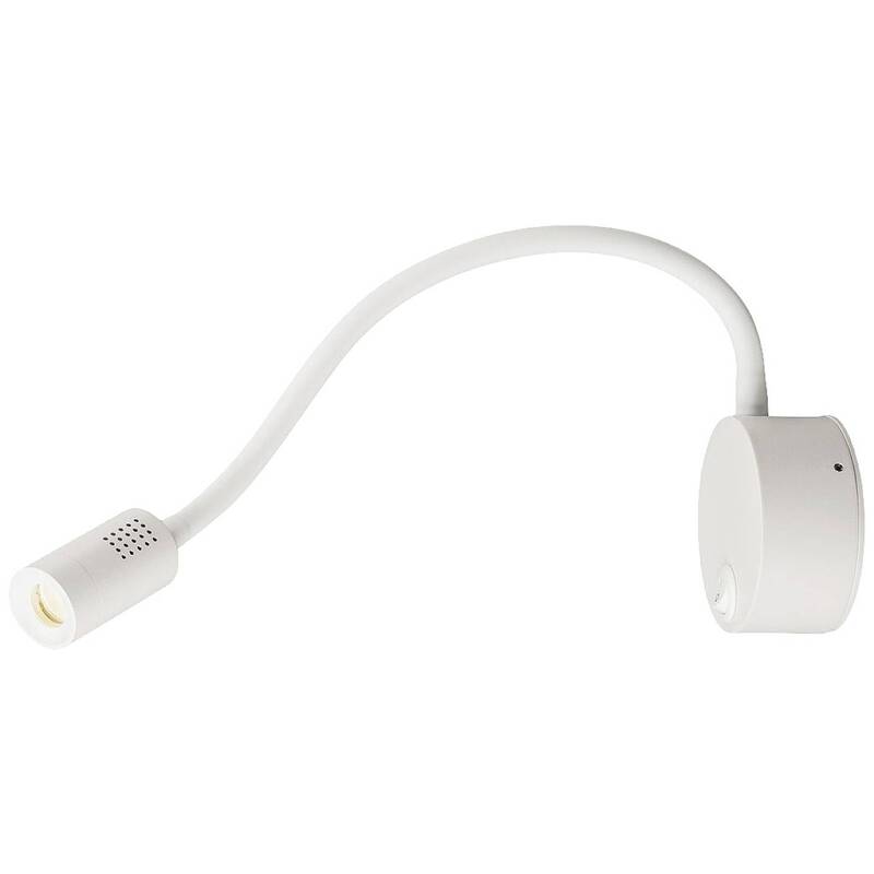 SLV Klemmleuchte Leuchte LED Flexlampe fest eingebaut weiss Aluminium 1x1.9W - 4024163223058