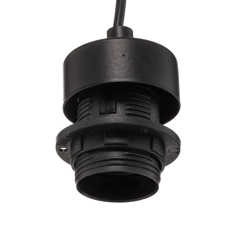Lucande Hängelampe Hängeleuchte Bassiola LED Pendelleuchte dimmbar schwarz - 4251911756883