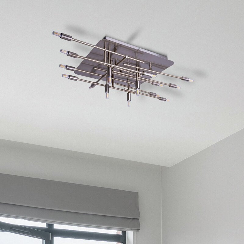 Näve Deckenleuchte Lampe Ancona Stahl Leuchte Beleuchtung 14 flammig - 4003222887110