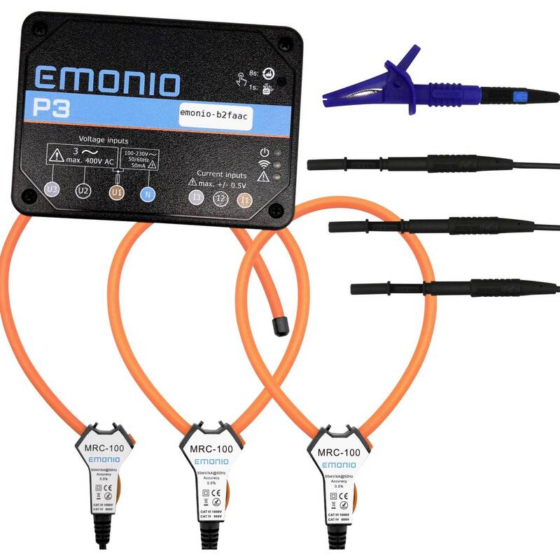 Emonio Energiekostenmessgerät Strommessgerät Set P3 App WLAN Speicher 100mm - 0850073587065