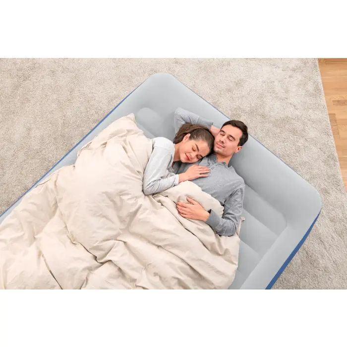 61cm Bestway Air Mattress Queen Inflatable Bed Airbed Blue - 06941607329771