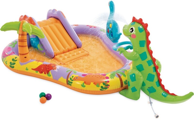 Intex Dino Park Inflatable Kids/Childrens Outdoor Water Play Center 2y+ - 6941057428628