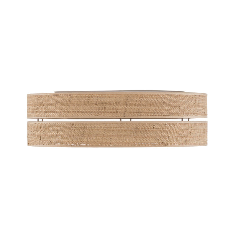 TK-Lighting Deckenleuchte Calma beige LED dimmbar Ø 60cm 4-flammig Bast 230V - 5906135115990