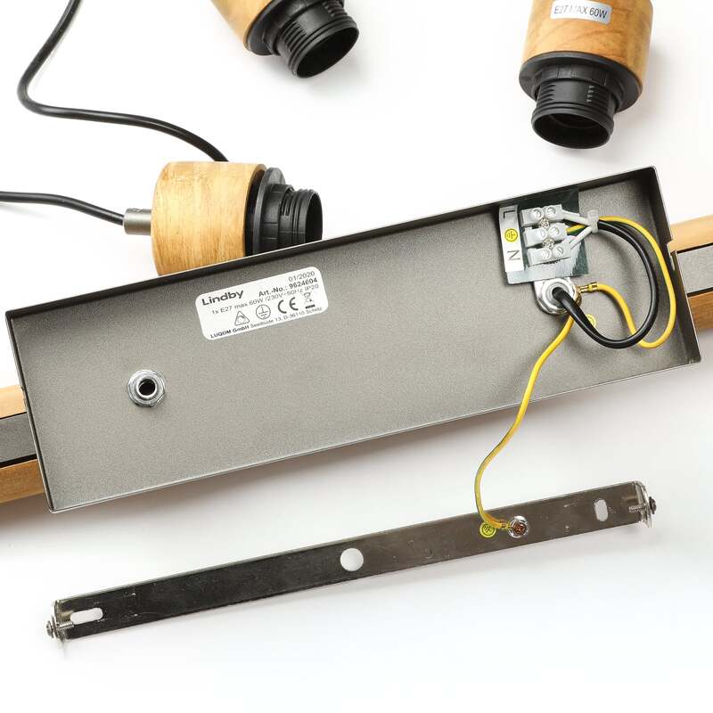 Lindby Holgar Hängeleuchte Pendelleuchte Deckenlampe Lampe Leuchte 3-flammig E27 - 4251096571271