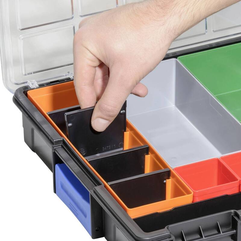 Allit Sortimentskoffer EuroPlus Pro K44/36 Werkzeugkoffer 36 Fächer schwarz - 4005187542509