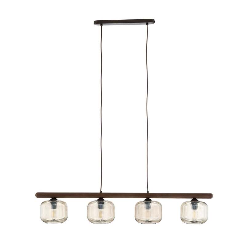 TK Lighting Pendelleuchte Hängeleuchte Salvia LED Lampe dimmbar braun 95x15cm - 5906135110704