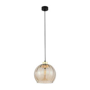 B-Ware Tk Lighting Hängeleuchte Pendelleuchte Lampe Amber Glas Einflammig ø 25cm E27