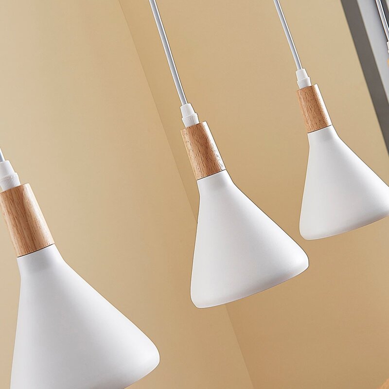 Lindby LED-Pendelleuchte Arina Hängeleuchte Deckenlampe Lampe Weiß 5-flammig LED - 4251096546972