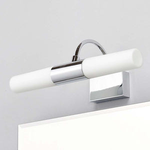 B-Ware Lindby Spiegelleuchte Wandleuchte Devran LED Lampe dimmbar chrom 36x13,5cm IP44