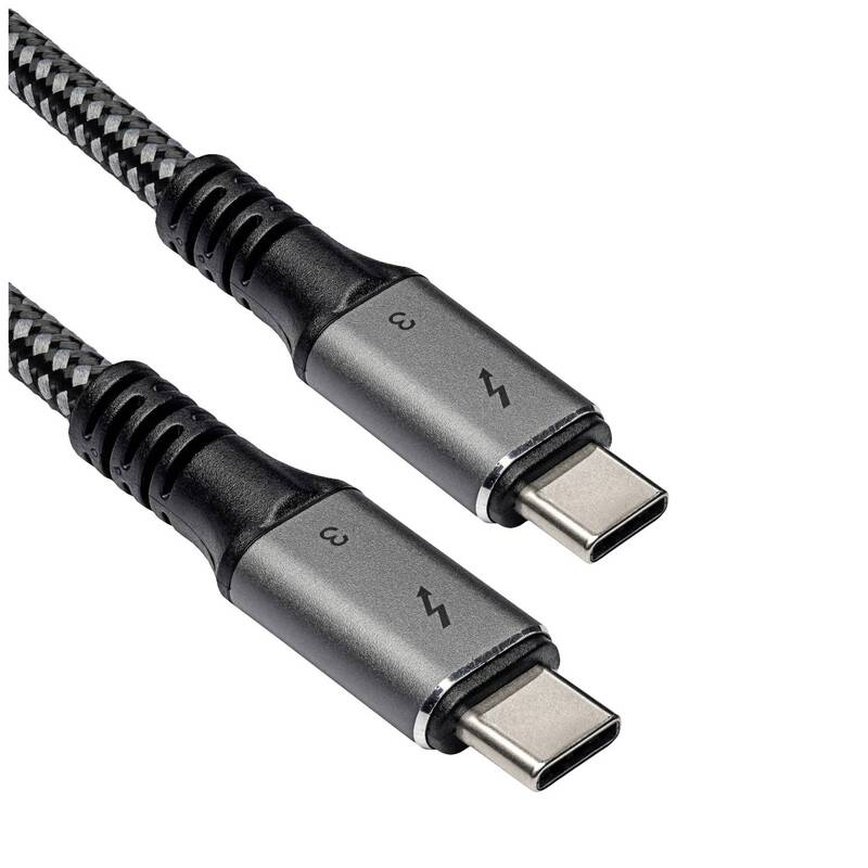 Akyga USB-Kabel Thunderbolt Stecker Thunderbolt Stecker 1.50 m Schwarz AK-USB-34 - 5901720136794