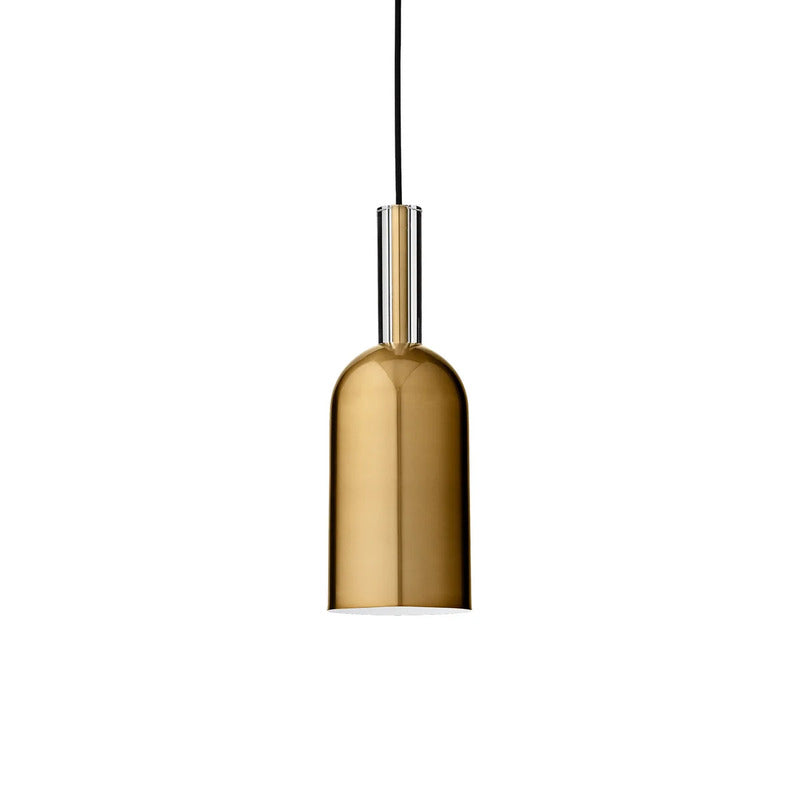 AYTM Pendelleuchte Hängelampe Leuchte Esstisch gold klar 12x35cm Glas Stahl - 5704444072832