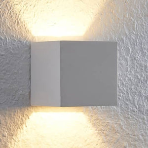 B-Ware Lindby Quaso Led Wandleuchte Aus Weißem Gips Wandleuchte Wandlicht Flurleuchte