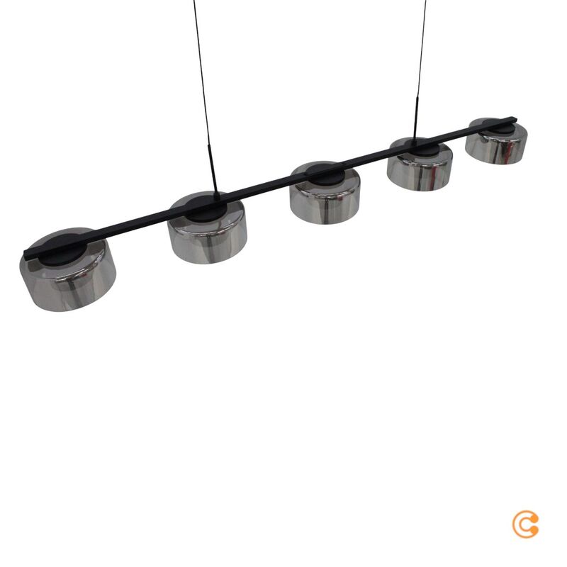 Paul Neuhaus Pendelleuchte Hängelampe LED Rika Glas Schwarz dimmbar - 4012248383100