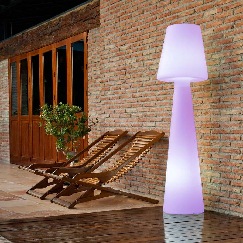 Newgarden Stehleuchte Lola LED dimmbar Gartenlampe Leuchte weiß 165cm IP65 - 8436542234887