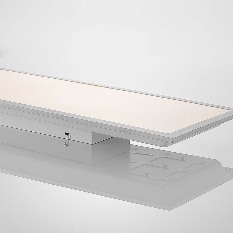 Lindby LED-Panel Stenley dimmbar CCT 120x30cm silber weiß 36W 3000-6500K 3000lm - 4251096571585