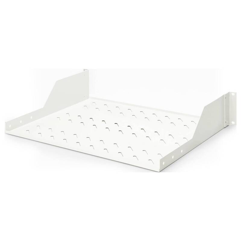 Digitus Netzwerkschrank-Fachboden 19 Zoll 2 HE Lichtgrau ab 450mm Blech grau - 4016032275091