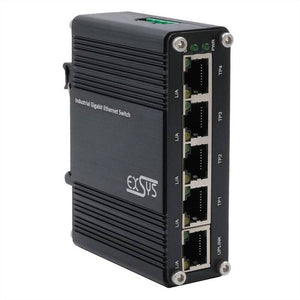 B-Ware EXSYS Netzwerk Switch Verteiler Ethernet Switch Gigabit Industrie 6 STÜCK