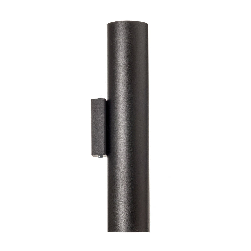 Wandleuchte Tube up/down schwarz LED Wandlampe dimmbar Stahl 30cm 2x40W IP20 - 5903282730182