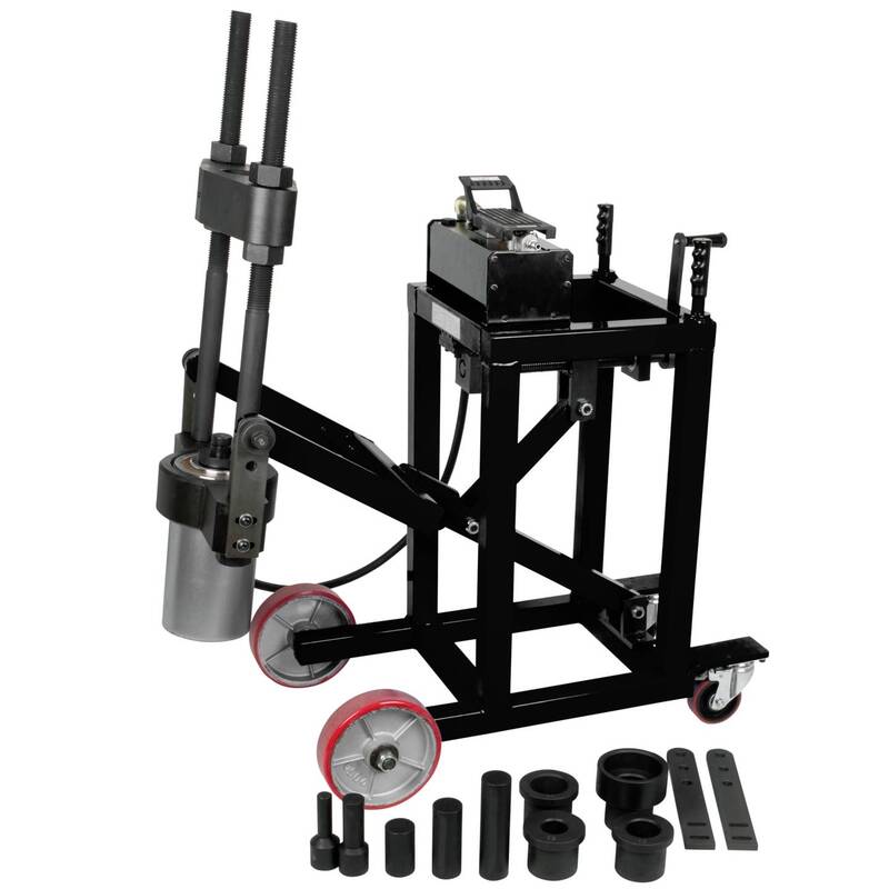 KS Tools Achsschenkelbolzen-Presse 75t 29-tlg mit Hülsen-Satz Werkstattgerät - 4042146754436