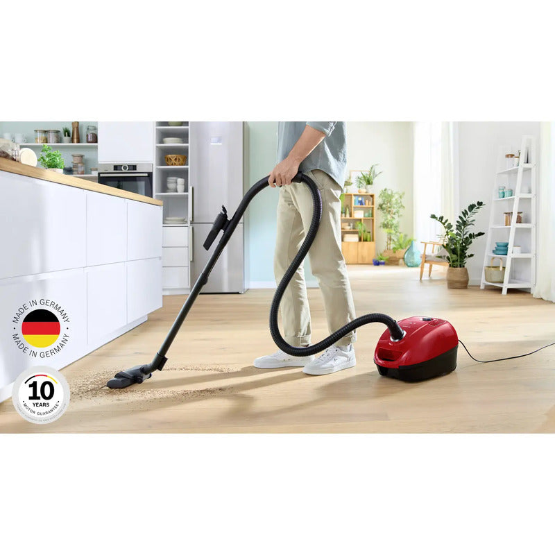Bosch Staubsauger mit Beutel Serie 4 rot 600 W 4 l Staubkapazität 10 m Radius - 4242005364039